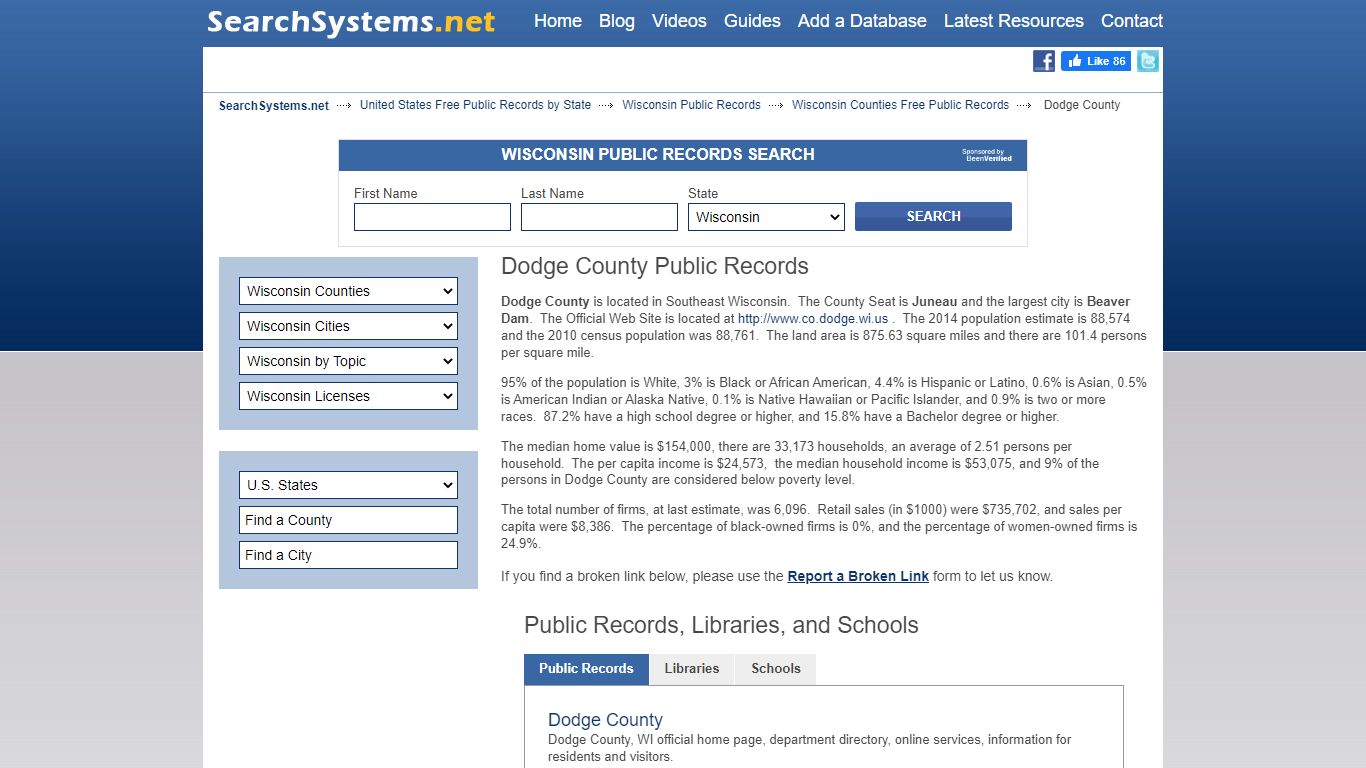 Dodge County Criminal and Public Records